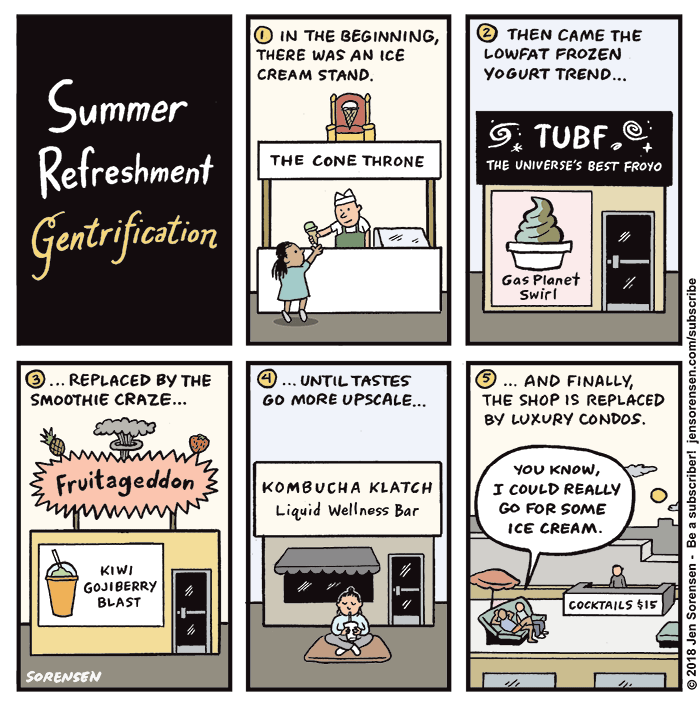 Summer Refreshment Gentrification