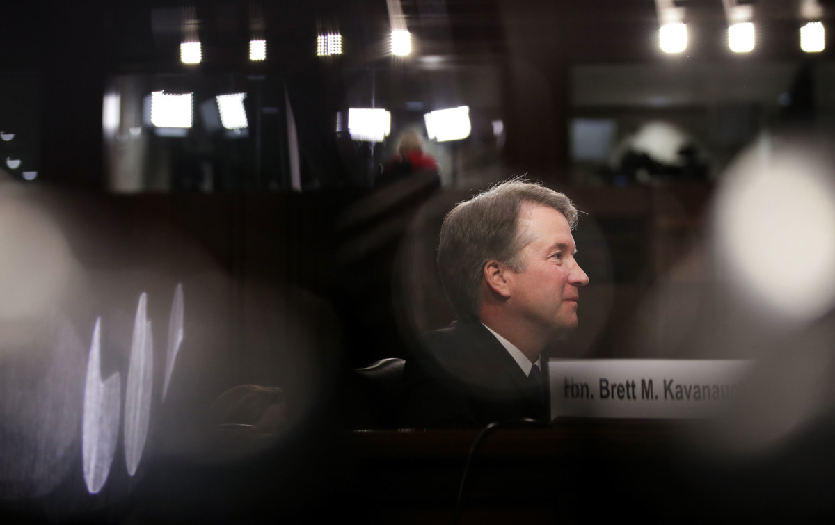 Judge Brett Kavanaugh listens to opening statements during his Supreme Court confirmation hearing before the Senate Judiciary Committee in the Hart Senate Office Building on Capitol Hill, September 4, 2018, in Washington, DC.