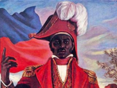 A posthumous mural of Dessalines, in Port-au-Prince, Haiti.