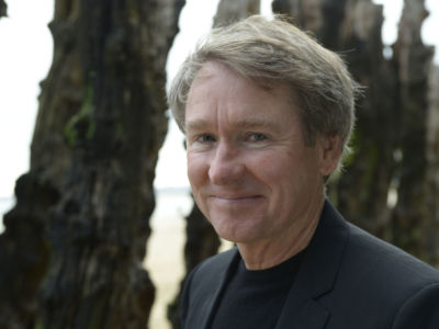 Ben Fountain, writer of Beautiful Country Burn Again, poses during a portrait session held on May 20, 2013, in Saint Malo, France.