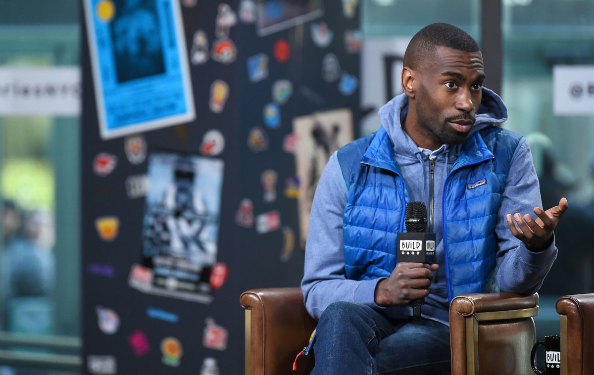 Activist DeRay McKesson speaks at Build Studio on March 19, 2018, in New York City.