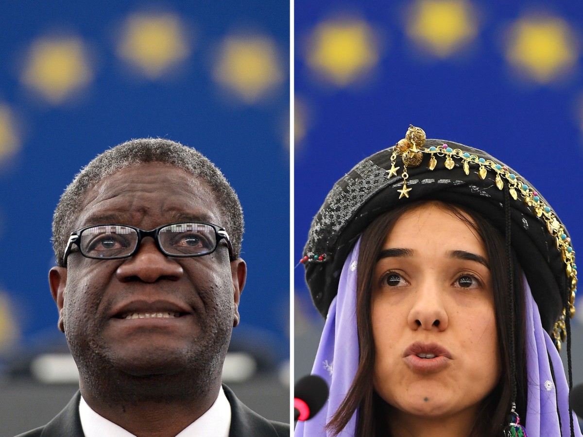 Congolese doctor Denis Mukwege and Yazidi campaigner Nadia Murad won the 2018 Nobel Peace Prize on October 5, 2018, for their work in fighting sexual violence in conflicts around the world.