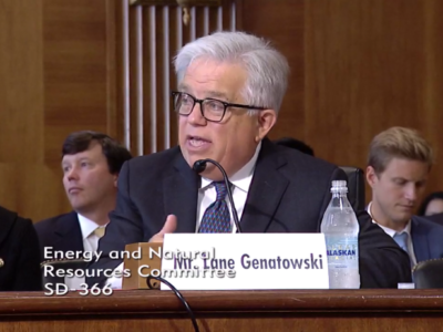 Nominee to head ARPA-E Lane Genatowski testifies before the Senate in August.