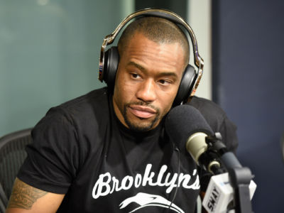Marc Lamont Hill visits "Sway In The Morning" on Eminem's Shade 45 channel with Sway Calloway at SiriusXM Studio on August 1, 2016, in New York City.