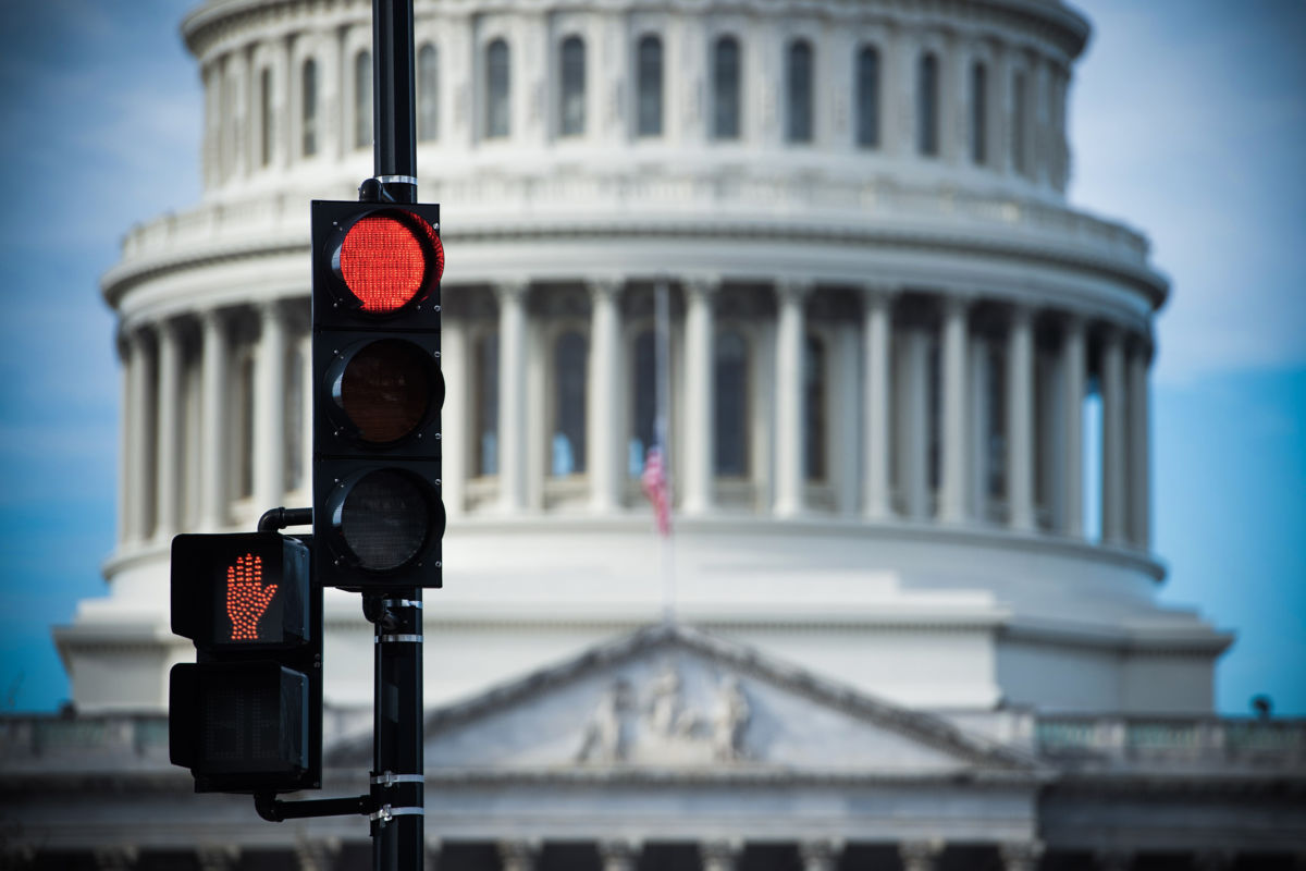 The US Capitol is seen in Washington, DC, December 17, 2018, as the deadline for lawmakers to agree on a new spending deal to avert a government shutdown on December 22, 2018, approaches.