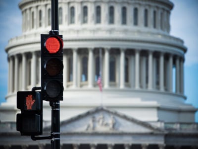 The US Capitol is seen in Washington, DC, December 17, 2018, as the deadline for lawmakers to agree on a new spending deal to avert a government shutdown on December 22, 2018, approaches.