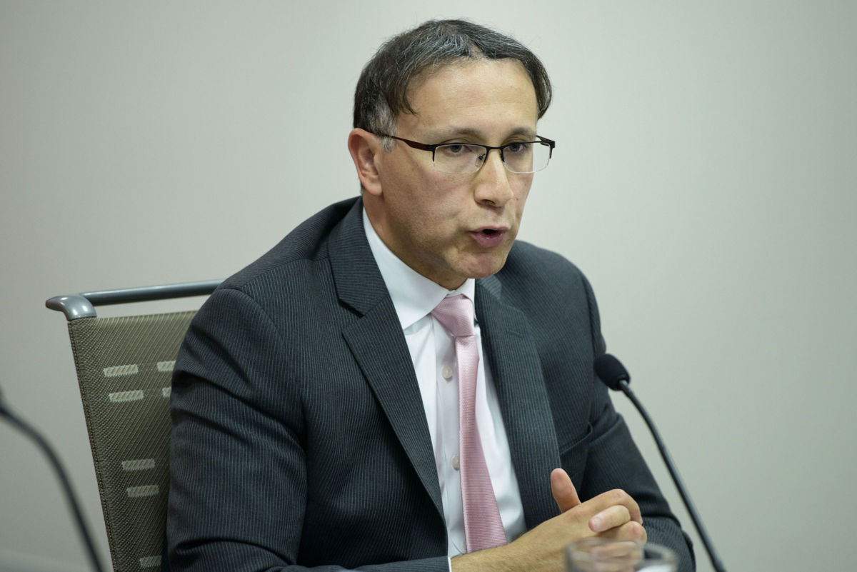 Fahad Nazer speaks at the Arab Gulf States Institute in Washington, DC, June 4, 2015.