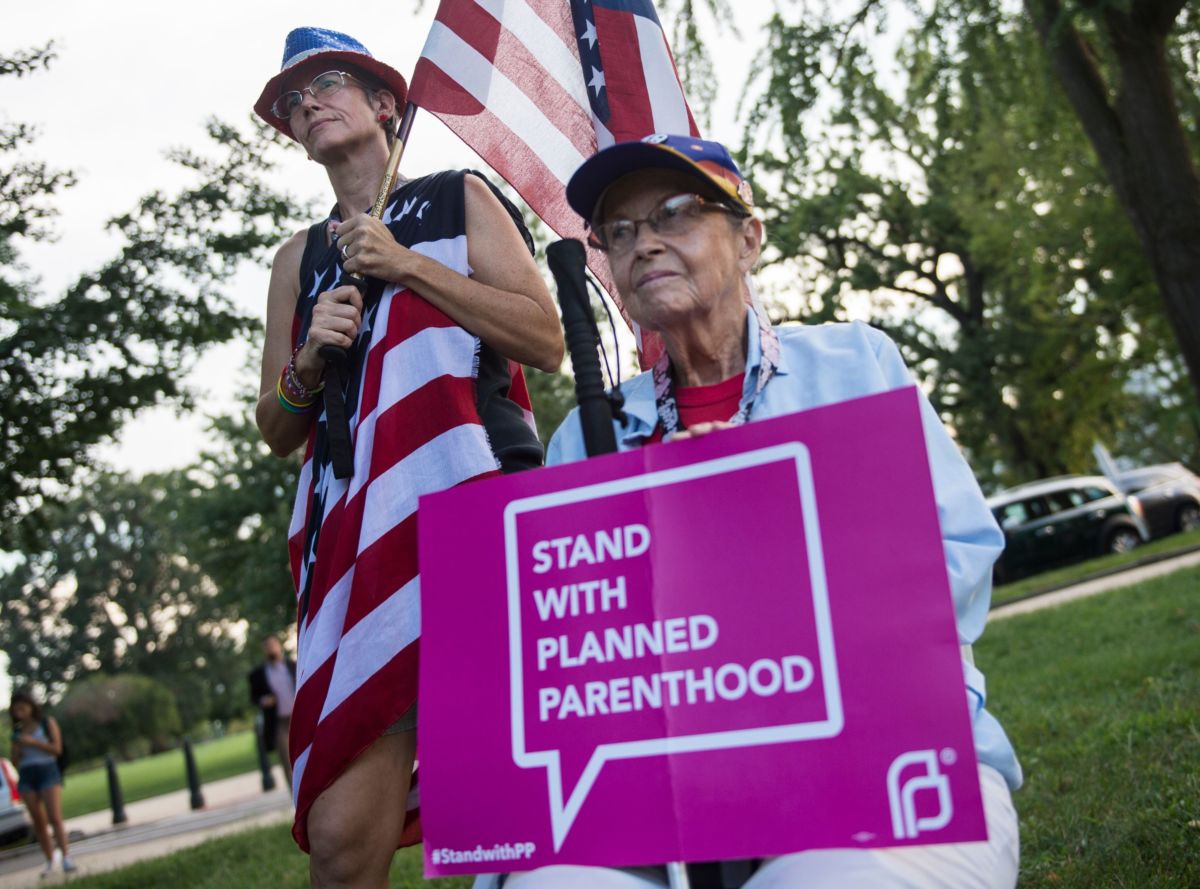 Protesters rallied near Capitol Hill against the confirmation hearing for then Judge Brett Kavanaugh to be an Associate Justice on the US Supreme Court in Washington, DC, on September 4, 2018.