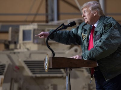 "Certainly, it's something that's on the—it's an option," Trump said of sending the US military to Venezuela during an interview with CBS's "Face The Nation" with Margaret Brennan.