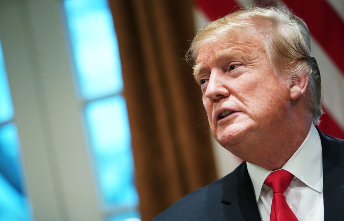 President Trump speaks on trade tariffs in the Cabinet Room of the White House in Washington, D.C., on January 24, 2019.