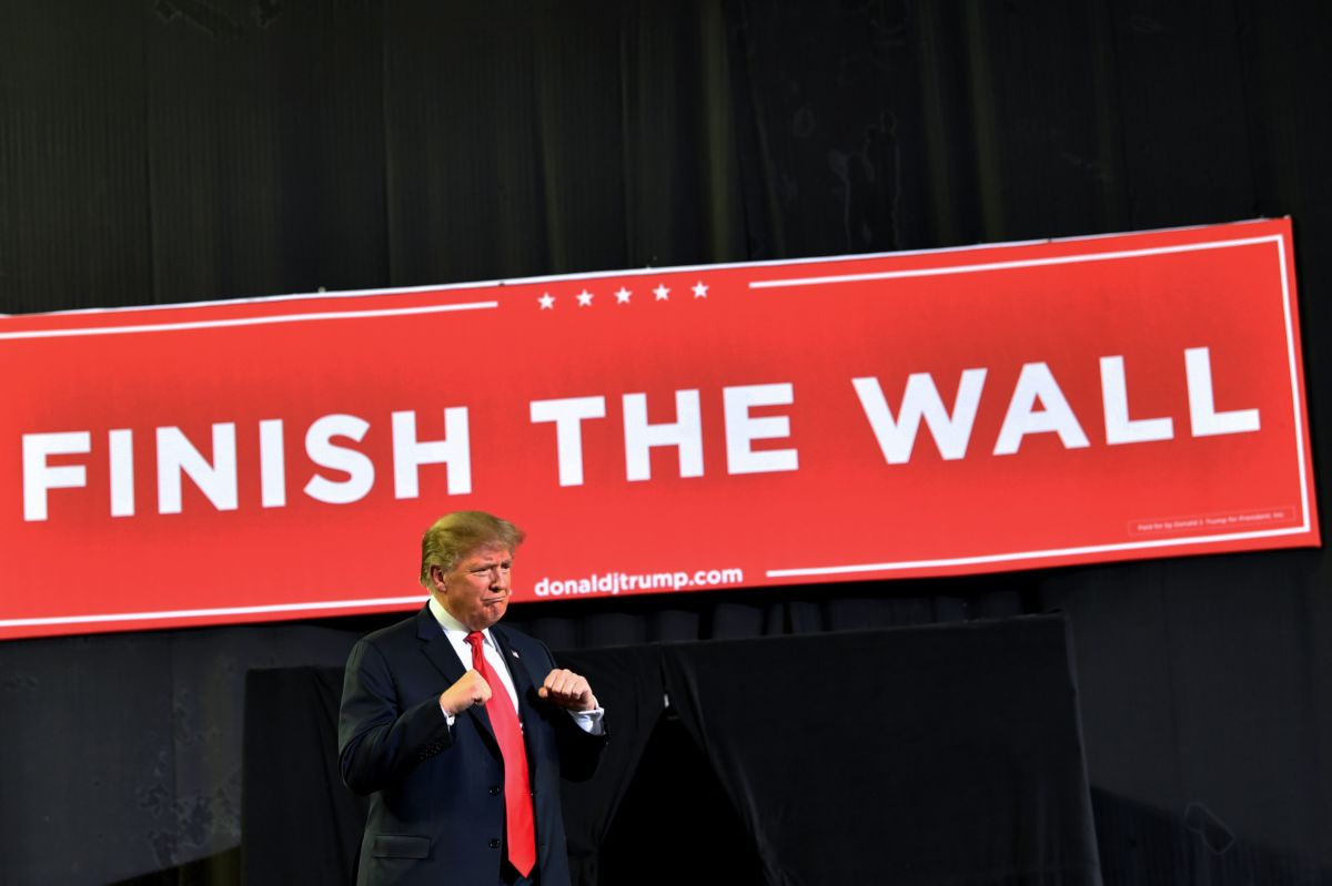 President Trump arrives at a rally in El Paso, Texas, on February 11, 2019.