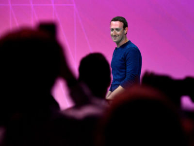 Facebook CEO Mark Zuckerberg delivers speech at tech fair