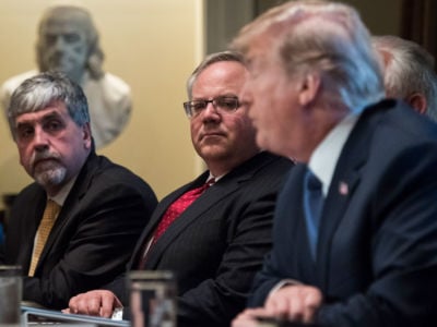 David Bernhardt attends a cabinet meeting at the White House