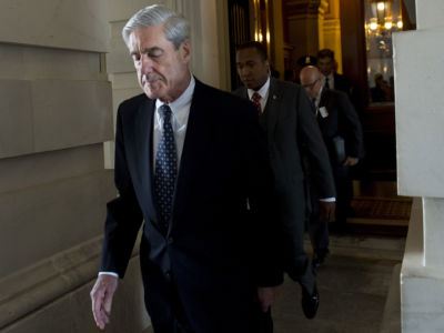 Robert Mueller, special counsel on the Russian investigation, leaves the U.S. Capitol