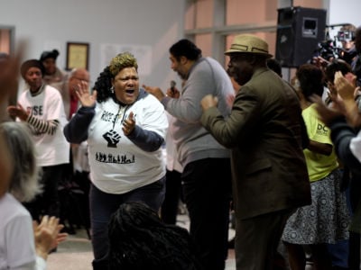 Spirits were high at a gospel-style "moral revival" hosted by the Poor People's Campaign and RISE St. James in St. James Parish, Louisiana in February 2019. Civil rights icon Rev. William Barber gave the keynote address during an evening of prayer and testimony for Cancer Alley activists.