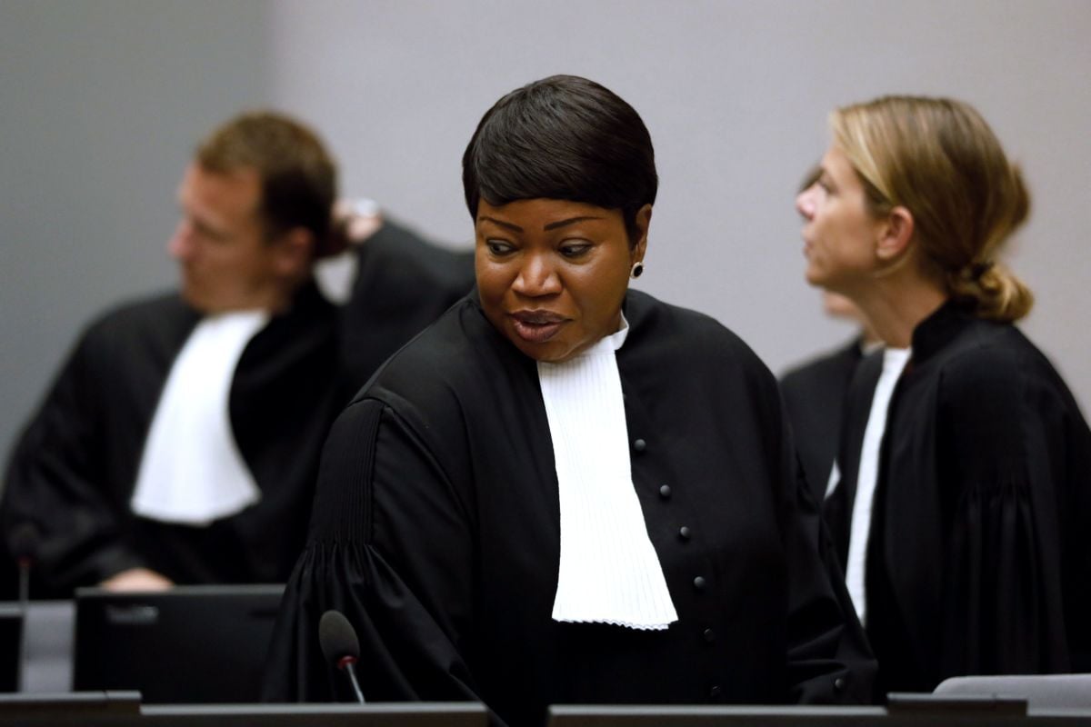 International Criminal Court chief prosecutor Fatou Bensouda sits at the courtroom of the International Criminal Court during the closing statements of the trial of former Congolese warlord Bosco Ntaganda in the Hague, the Netherlands, on August 28, 2018.