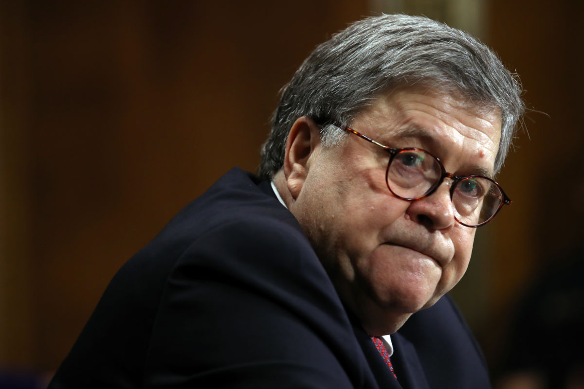 U.S. Attorney General William Barr testifies on the Justice Department's investigation of Russian interference in the 2016 presidential election before the Senate Judiciary Committee May 1, 2019, in Washington, D.C.