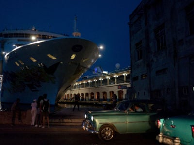 The Norwegian SKY cruise ship seen docked in Havana on June 4, 2019. Under new restrictions U.S. cruise ships can no longer travel to Cuba.