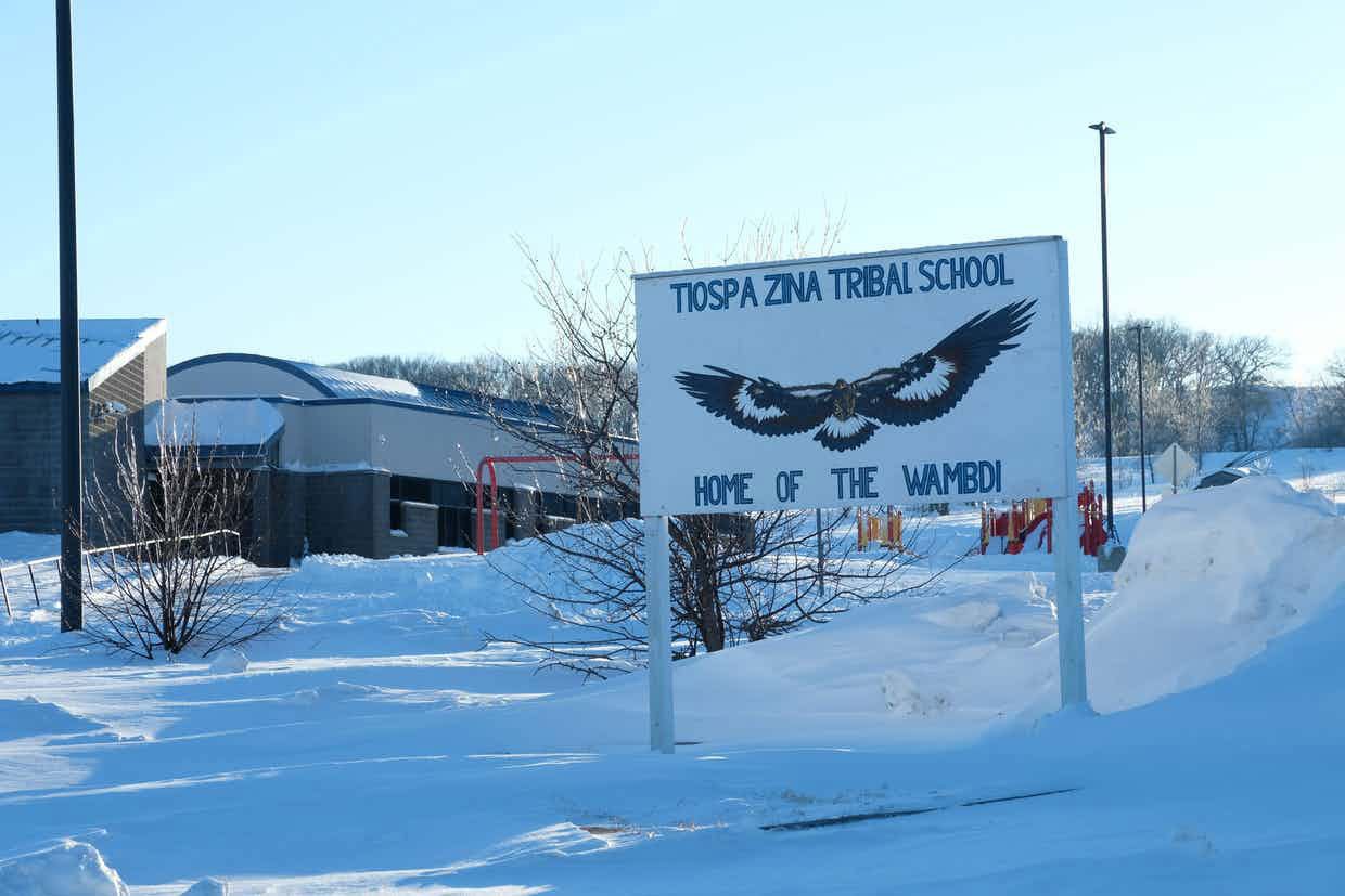 Tiospa Zina Tribal School in Agency Village, South Dakota