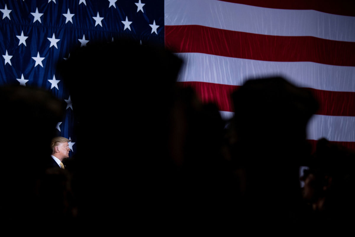 President Trump addresses troops on board the USS Wasp on May 28, 2019, in Yokosuka, Japan.