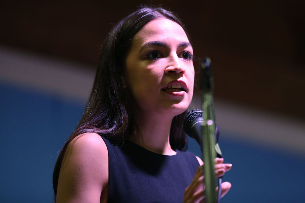 Rep. Alexandria Ocasio-Cortez holds an immigration town hall in Queens on July 20, 2019 in New York City.
