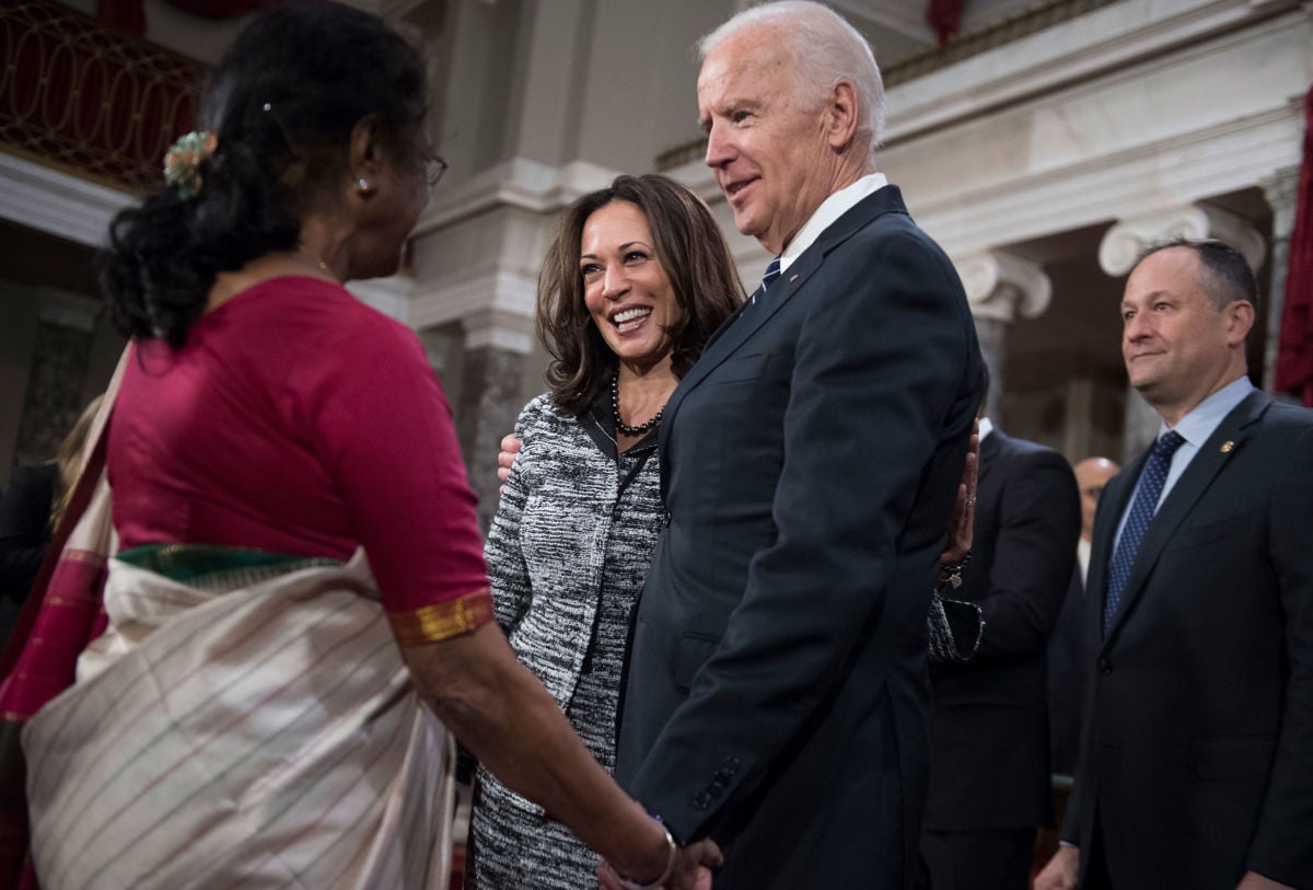 Joe Biden and Kamala Harris led their primary opponents in contributions received from lawyers/law firms so far this cycle