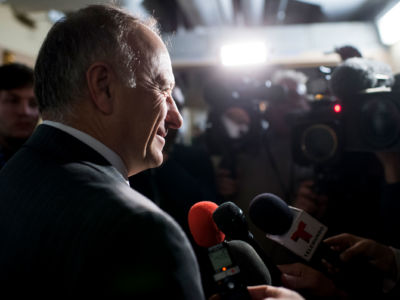 Rep. Steve King speaks with reporters following the House GOP caucus meeting on immigration on January 9, 2015.