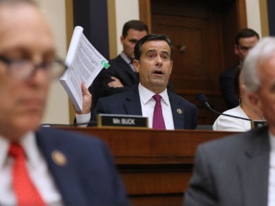 Rep. John Ratcliffe questions former Special Counsel Robert Mueller as he testifies before the House Judiciary Committee in the Rayburn House Office Building, July 24, 2019, in Washington, D.C.