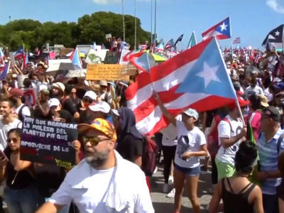 Half a Million Puerto Ricans Flood San Juan Demanding Resignation of Governor