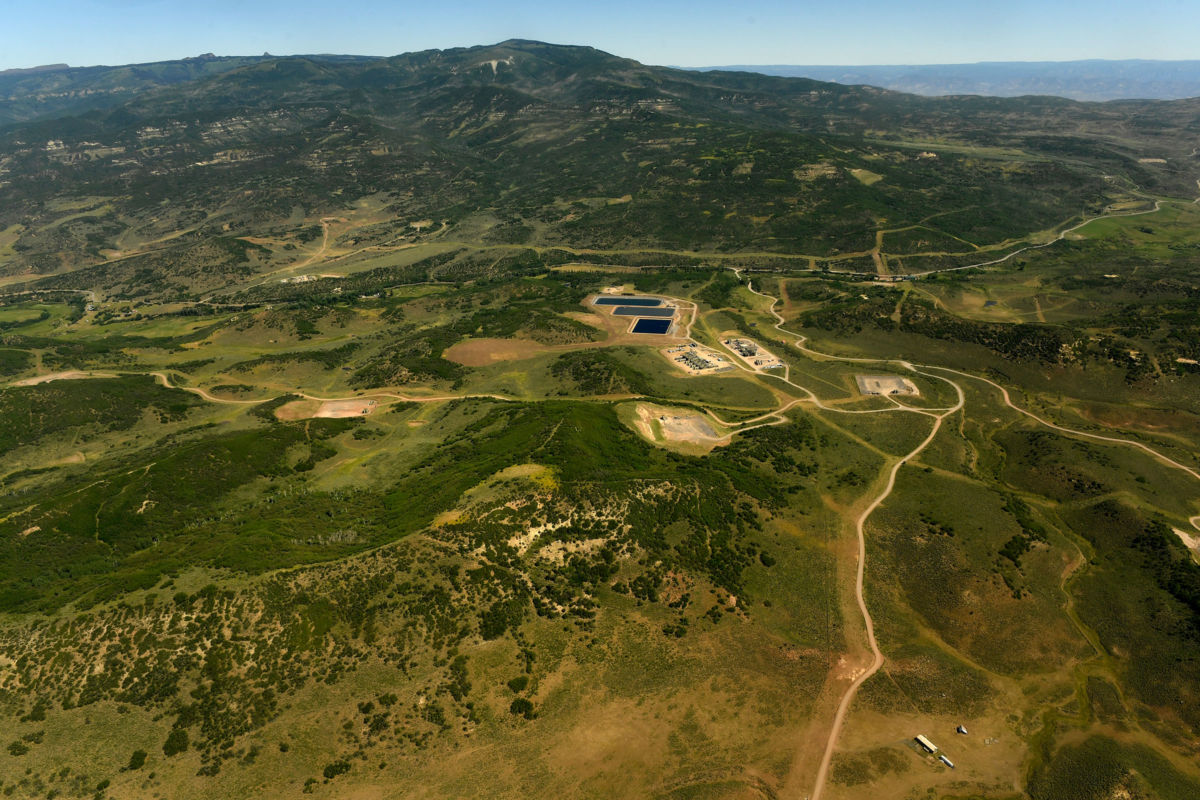 Plateau Creek near De Beque, Colorado, where land has been leased for oil and gas production.