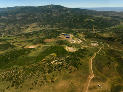 Plateau Creek near De Beque, Colorado, where land has been leased for oil and gas production.