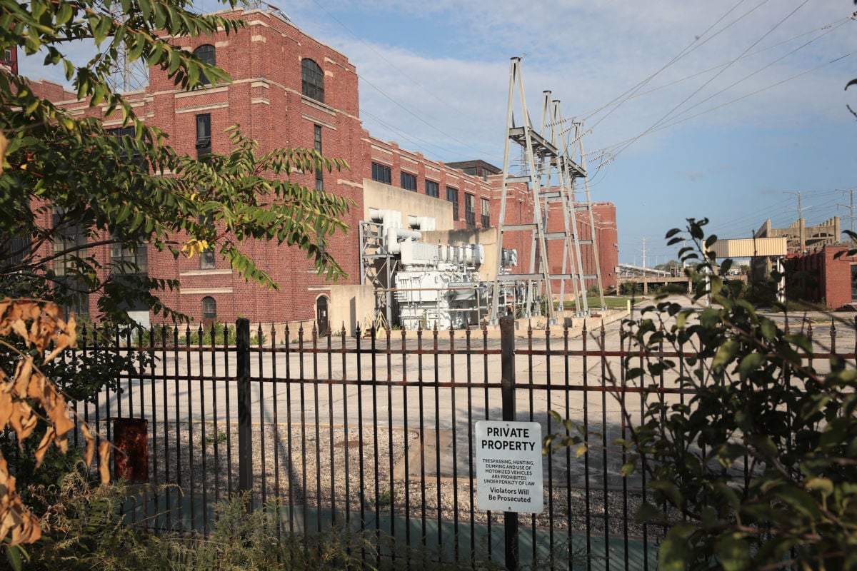 The Crawford power plant, taken offline in 2012 remains idle on October 13, 2017, in Chicago, Illinois.