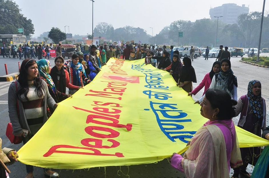 The Women’s March for Change campaign in India.