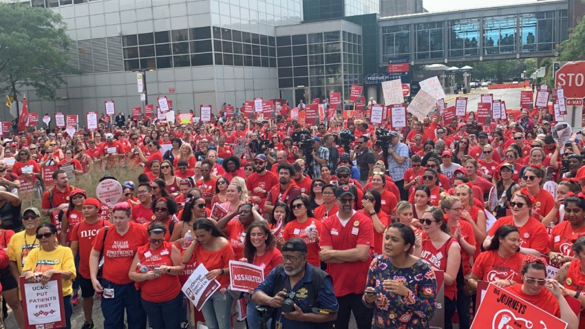 More than 2,200 nurses went on strike against University of Chicago Medical Center on September 20.