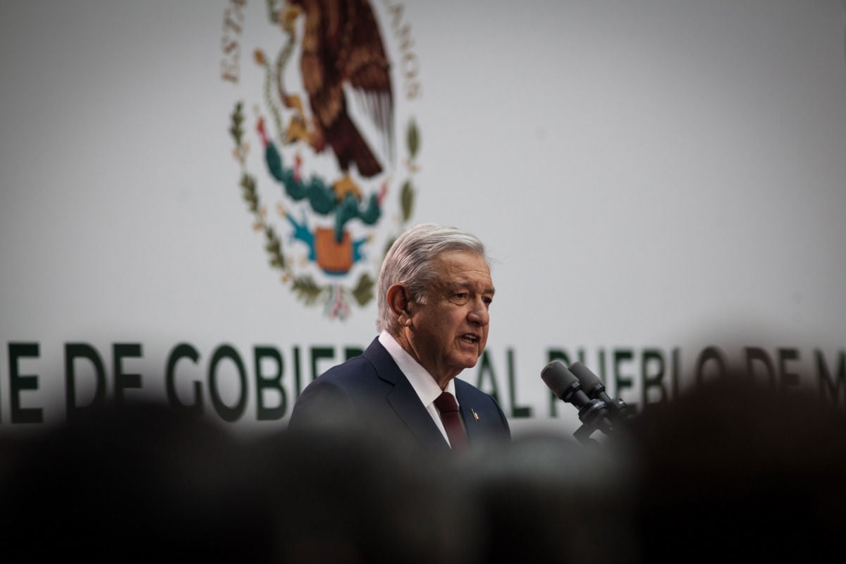 Mexico President Andrés Manuel López Obrador delivers his first State of the Nation at the National Palace on September 1, 2019, in Mexico City, Mexico.