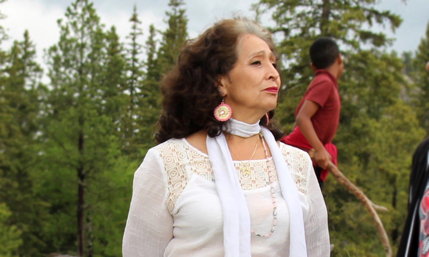 Lakota Elder LaDonna Brave Bull Allard joined a van full of fellow Sacred Stone Village residents who made the five-hour drive from Standing Rock to join the Sovereign Sisters Gathering. 