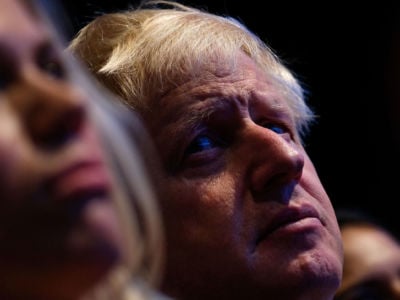 Prime Minister Boris Johnson attends the second day of the Conservative Party Conference at Manchester Central on September 30, 2019, in Manchester, England.