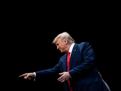 President Trump speaks at Sharon L. Morse Performing Arts Center, October 3, 2019, in The Villages, Florida.