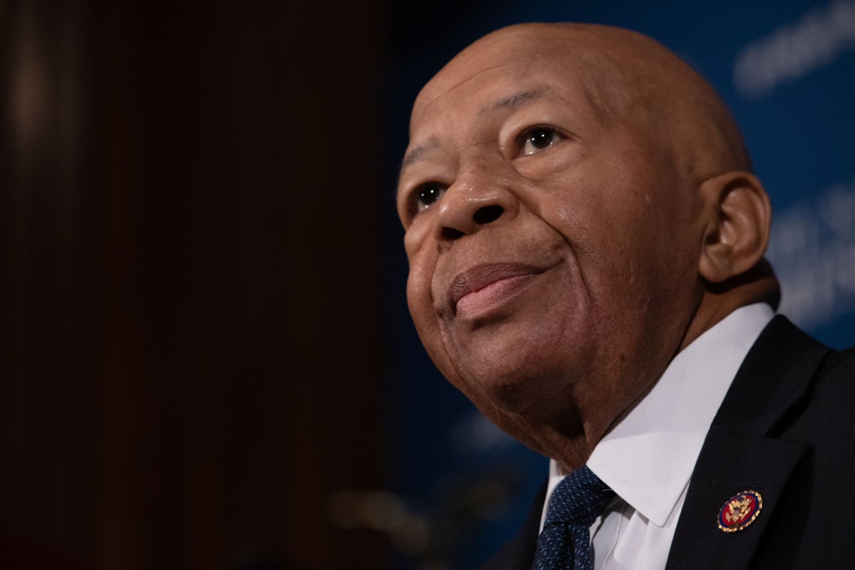 Rep. Elijah Cummings, chairman of the House Committee on Oversight and Government Reform, speaks at a National Press Club Headliners luncheon in Washington, D.C., on August 7, 2019.