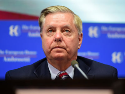 Sen. Lindsey Graham attends the Ambrosetti International Economic Forum on September 6, 2019, in Cernobbio, Italy.