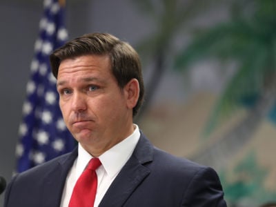 Florida Gov. Ron DeSantis first lied, then tried to downplay his relationship to the two men who gave $50,000 to his campaign.