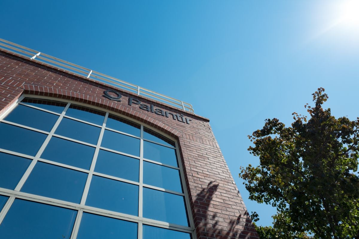 The headquarters of big data analytics company Palantir located in the Silicon Valley town of Palo Alto, California, as seen on August 25, 2016.