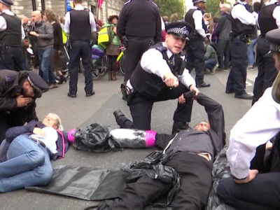 Over 700 Arrested During Extinction Rebellion Climate Actions