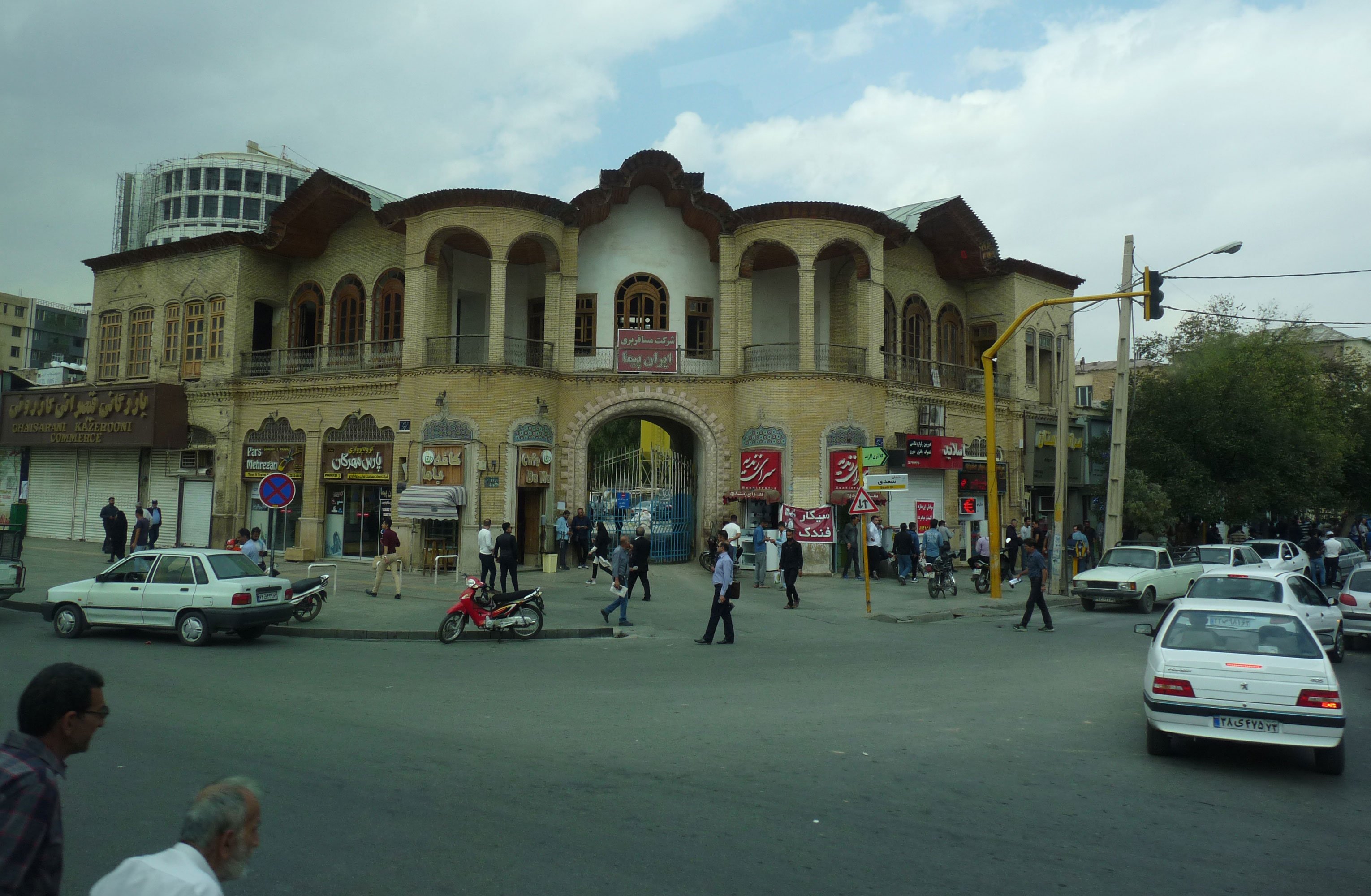 The lack of foreign brands in this street scene in the southern city of Shiraz indicates how years of economic sanctions have bolstered Iran’s own self-reliance.