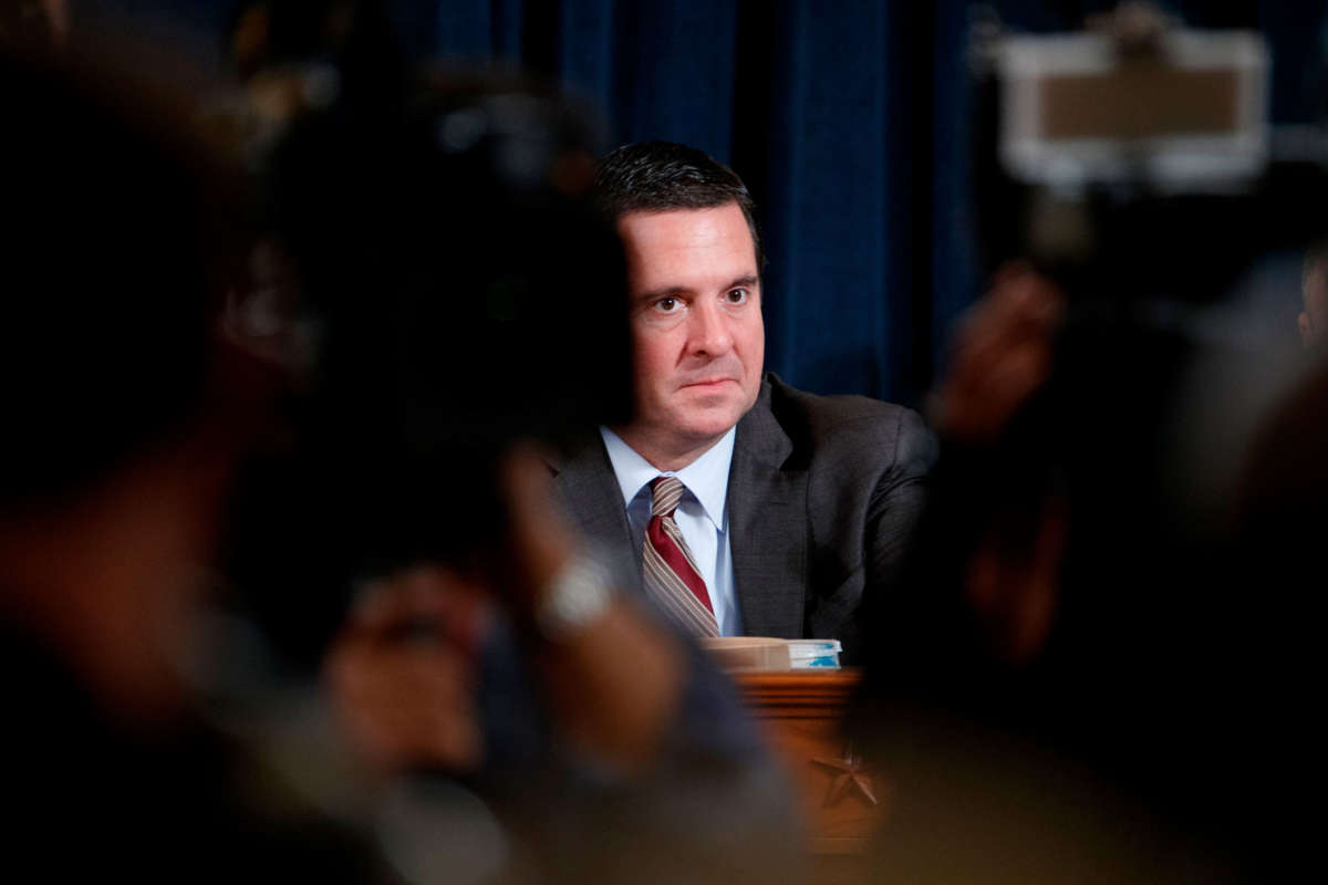 Ranking member of the House Permanent Select Committee on Intelligence Devin Nunes prepares to hear testimony