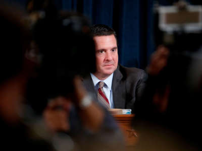 Ranking member of the House Permanent Select Committee on Intelligence Devin Nunes prepares to hear testimony