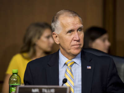 Americans for Prosperity Action spent nearly $230,000 this week to boost GOP senators facing re-election in 2020, such as Sen. Thom Tillis (R-N.C.), pictured above.