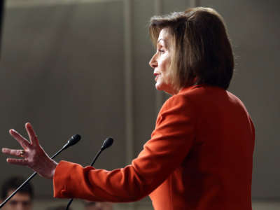 Speaker of the House Nancy Pelosi delivers remarks at a press conference at the U.S. Capitol on October 31, 2019, in Washington, D.C.