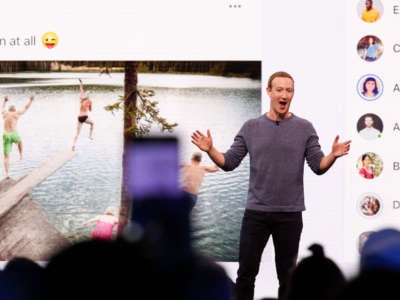 Facebook CEO Mark Zuckerberg delivers the opening keynote at the Facebook F8 Conference at McEnery Convention Center in San Jose, California, on April 30, 2019.