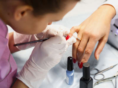 Nail salon workers face health risks similar to those who work in garages or oil refineries.